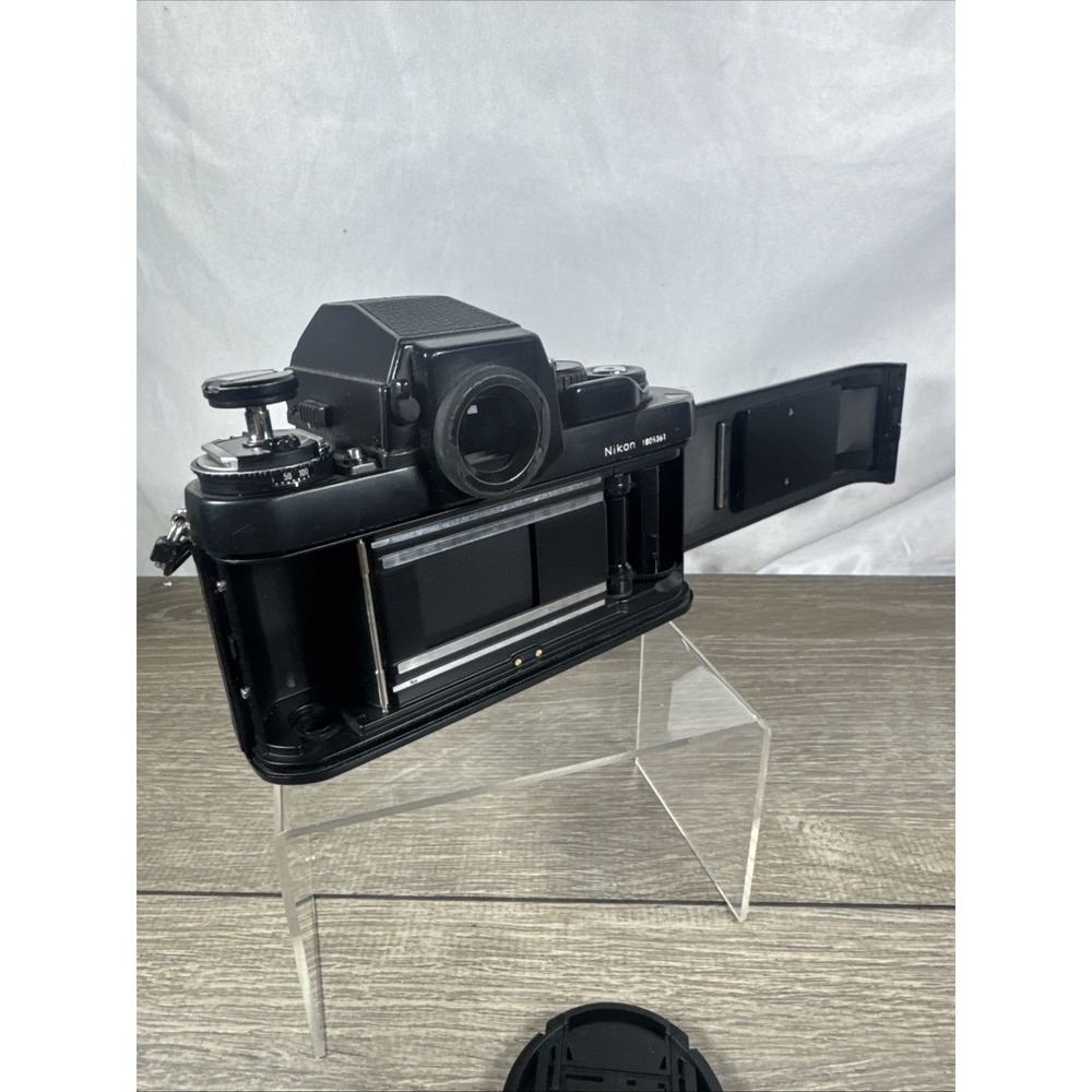 Nikon F3 SLR 35mm Film Camera Black with Nikkor 85mm 1:2 Manual Focus Lens Works - Picture 6 of 8